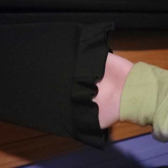 Lane bryant black V-neck dress with ruffled accents - Picture 2 of 4